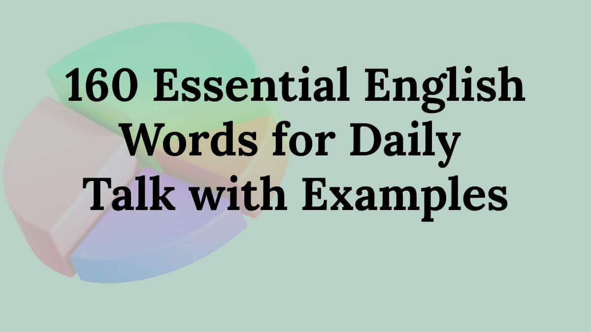 Basic English Words