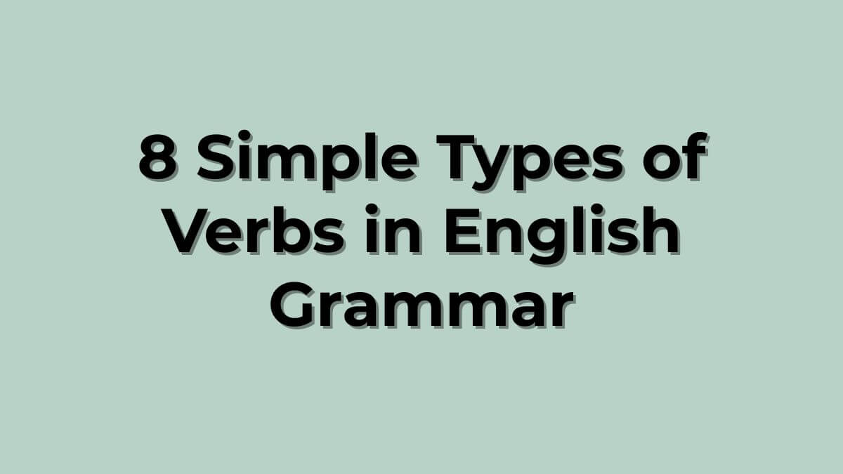 Types of Verbs
