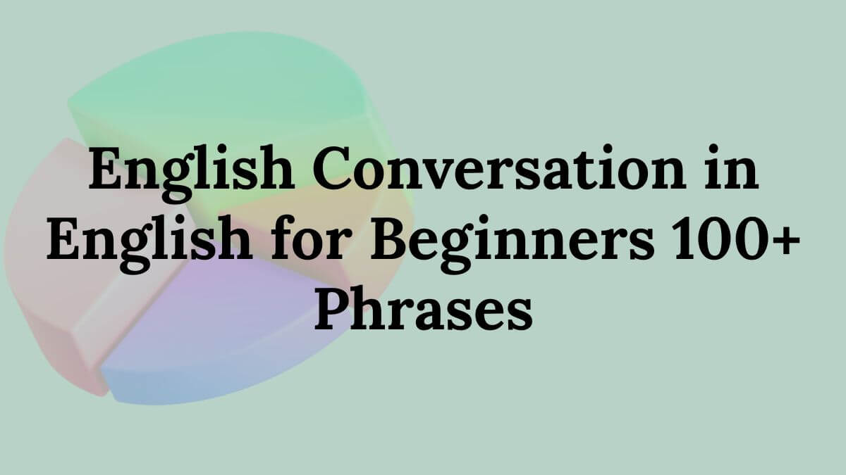 English Conversation in English