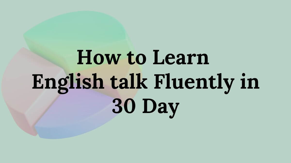 How to Learn English Speaking