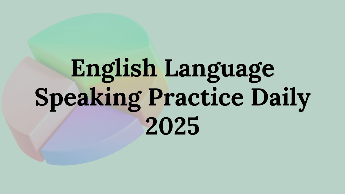 English language speaking practice