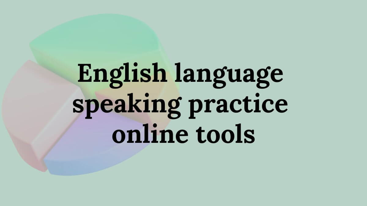 English language speaking practice