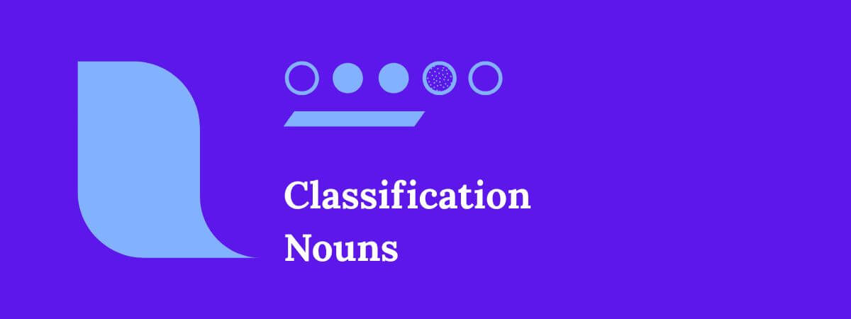 Classification Nouns