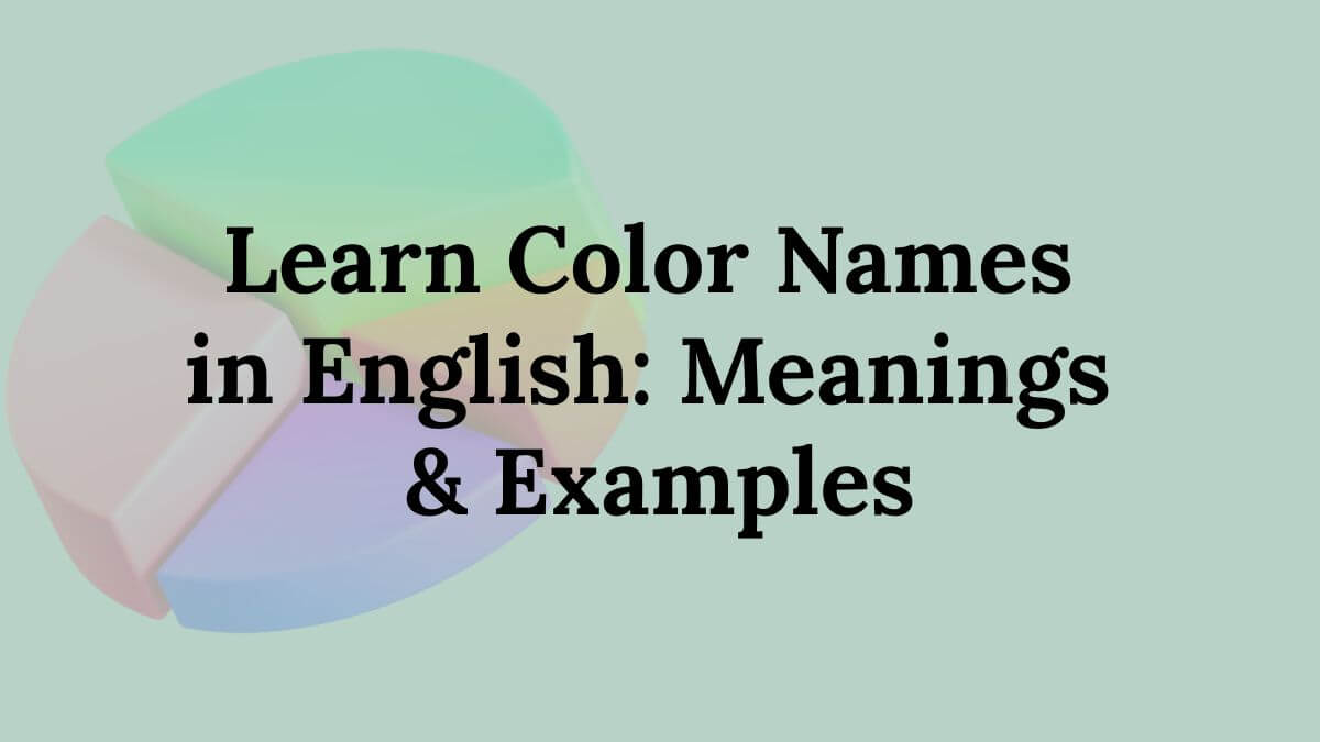 Color Name in English