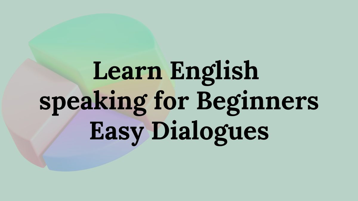 Learn English speaking