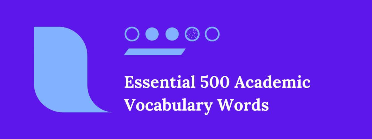 Academic English Words