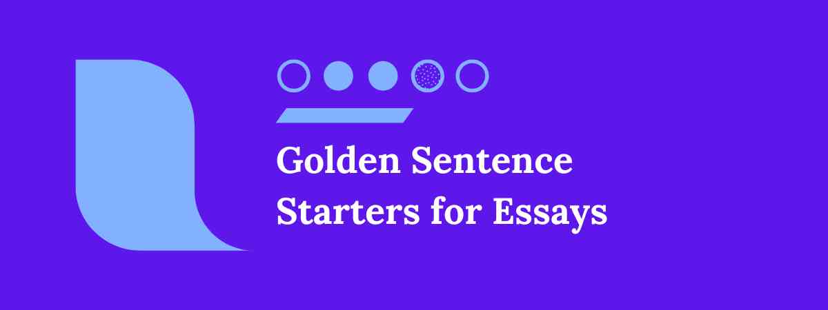 Sentence Starters for Essays