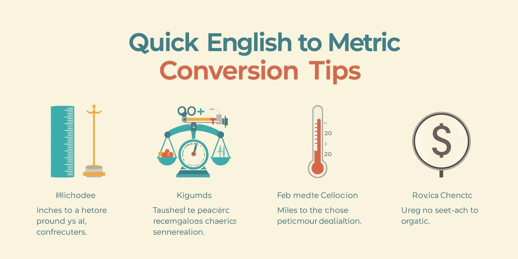 English to Metric Conversion Formula