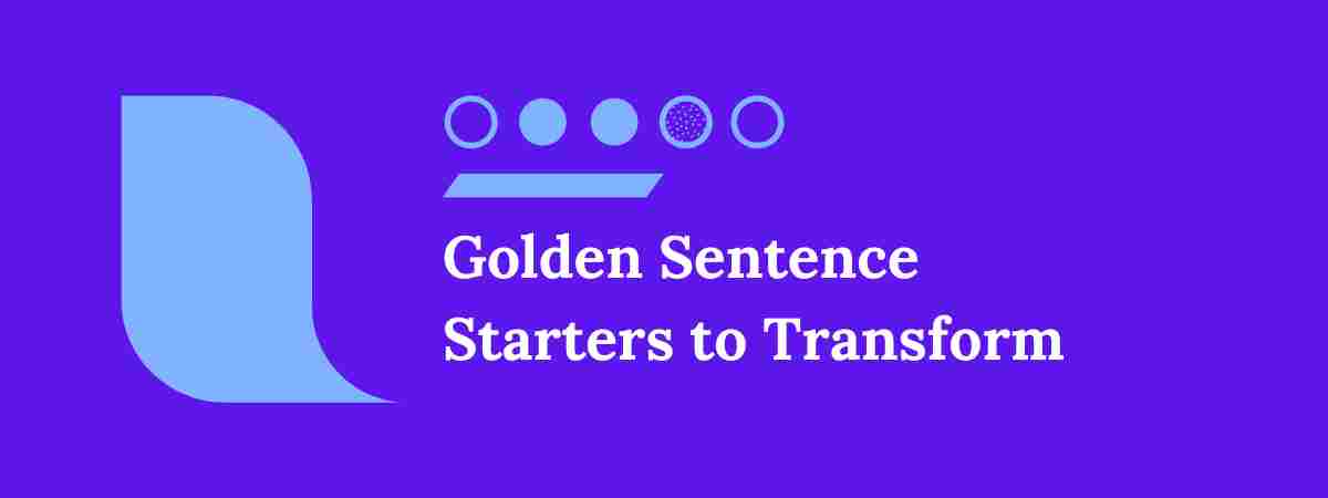 Sentence Starters
