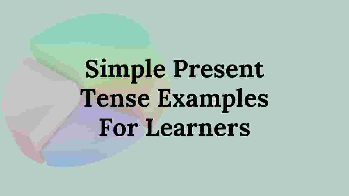 Simple Present Tense Examples